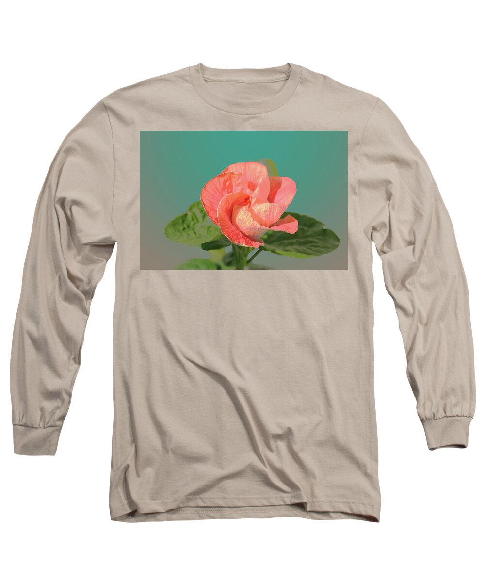 Flower Long Sleeve T-Shirt featuring the digital art Opening by Steve Karol