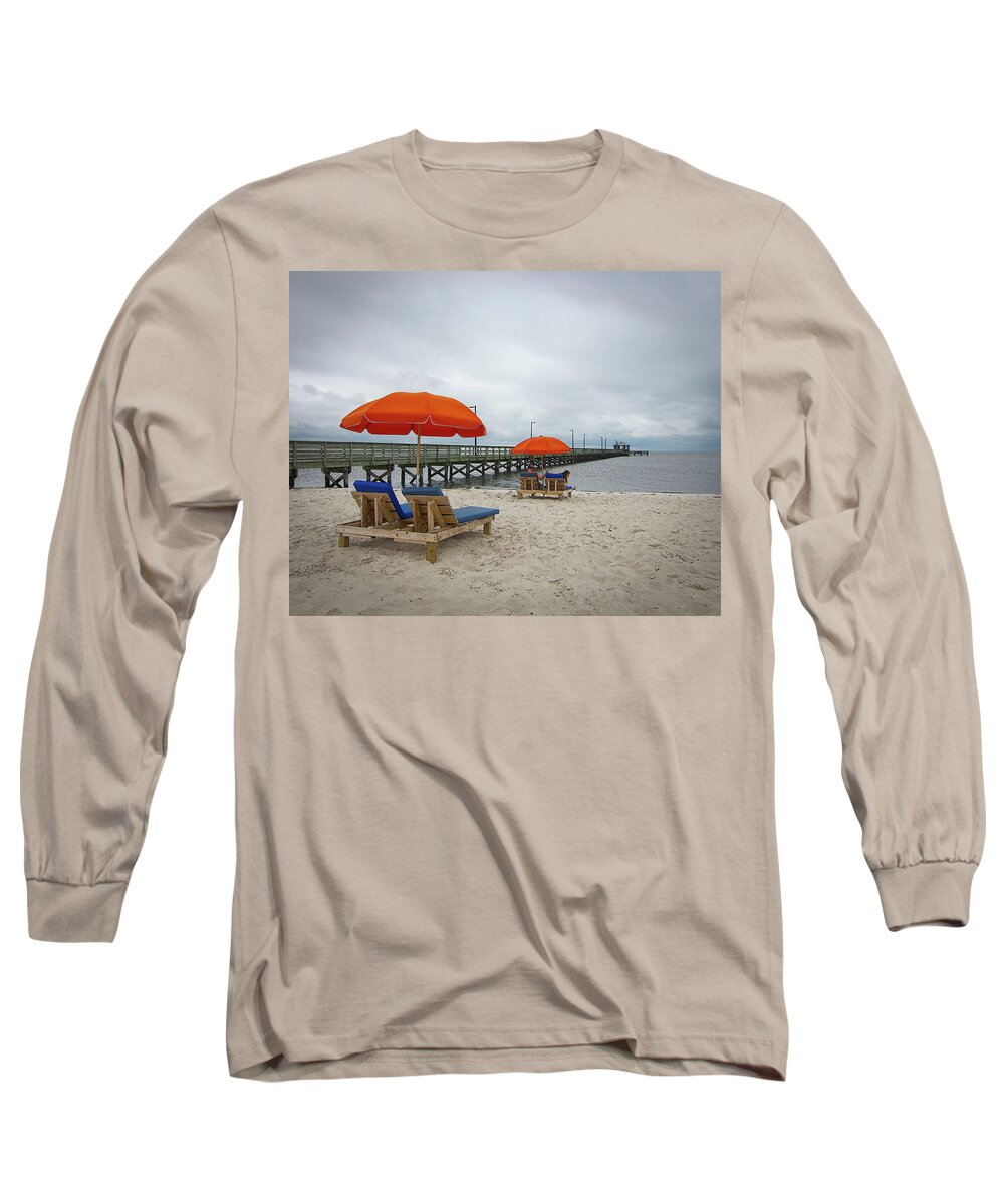 Pier Long Sleeve T-Shirt featuring the photograph Pier by Jim Mathis
