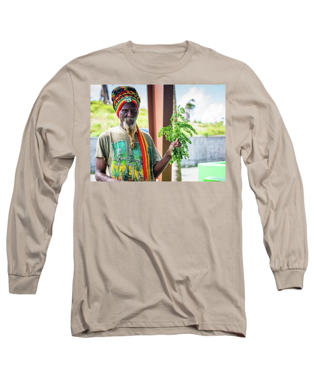 Rastafarian Long Sleeve T-Shirt featuring the photograph Rastafarian by Sandra Foyt