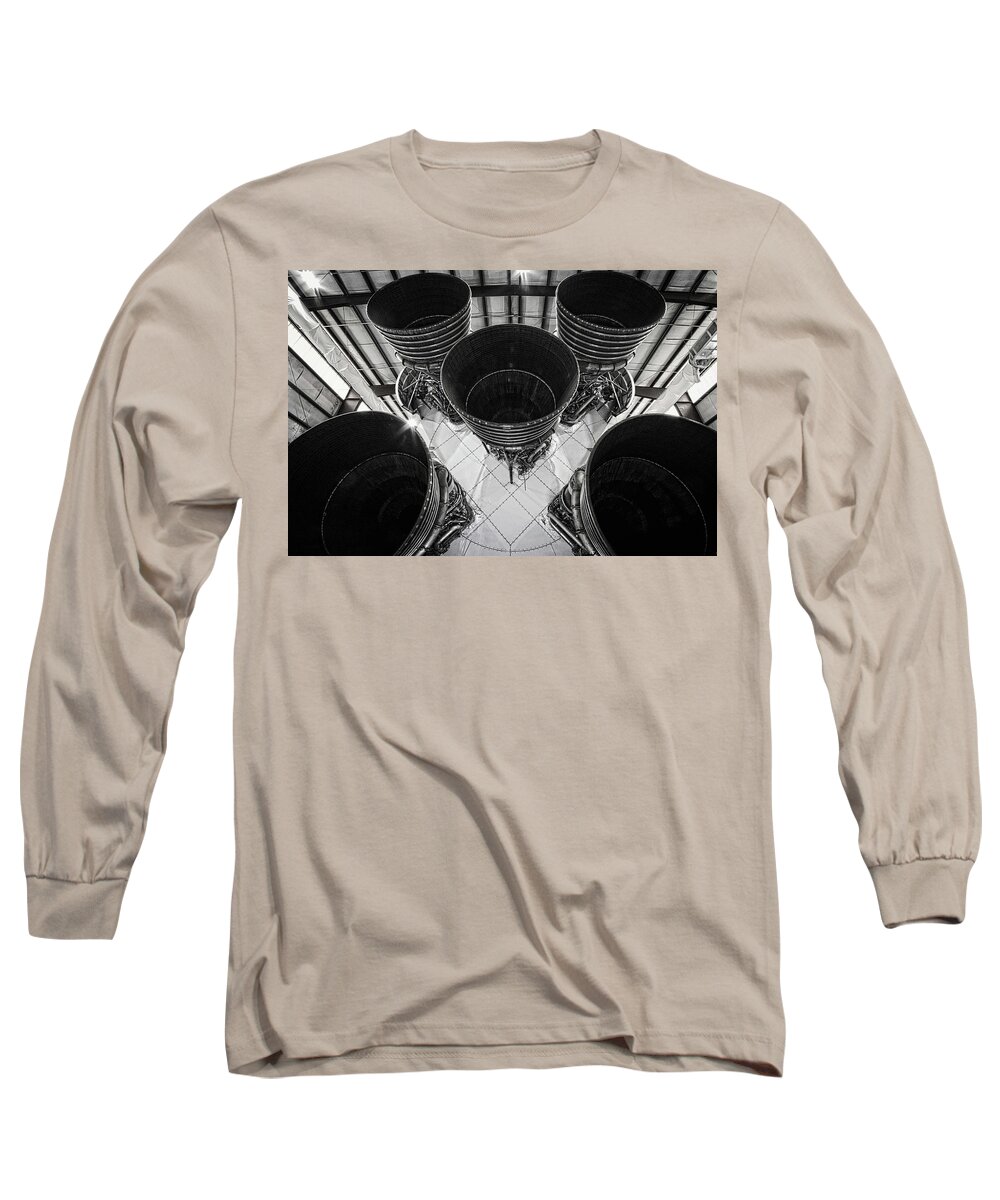Rocket Long Sleeve T-Shirt featuring the photograph Rocket Thrusters by George Taylor