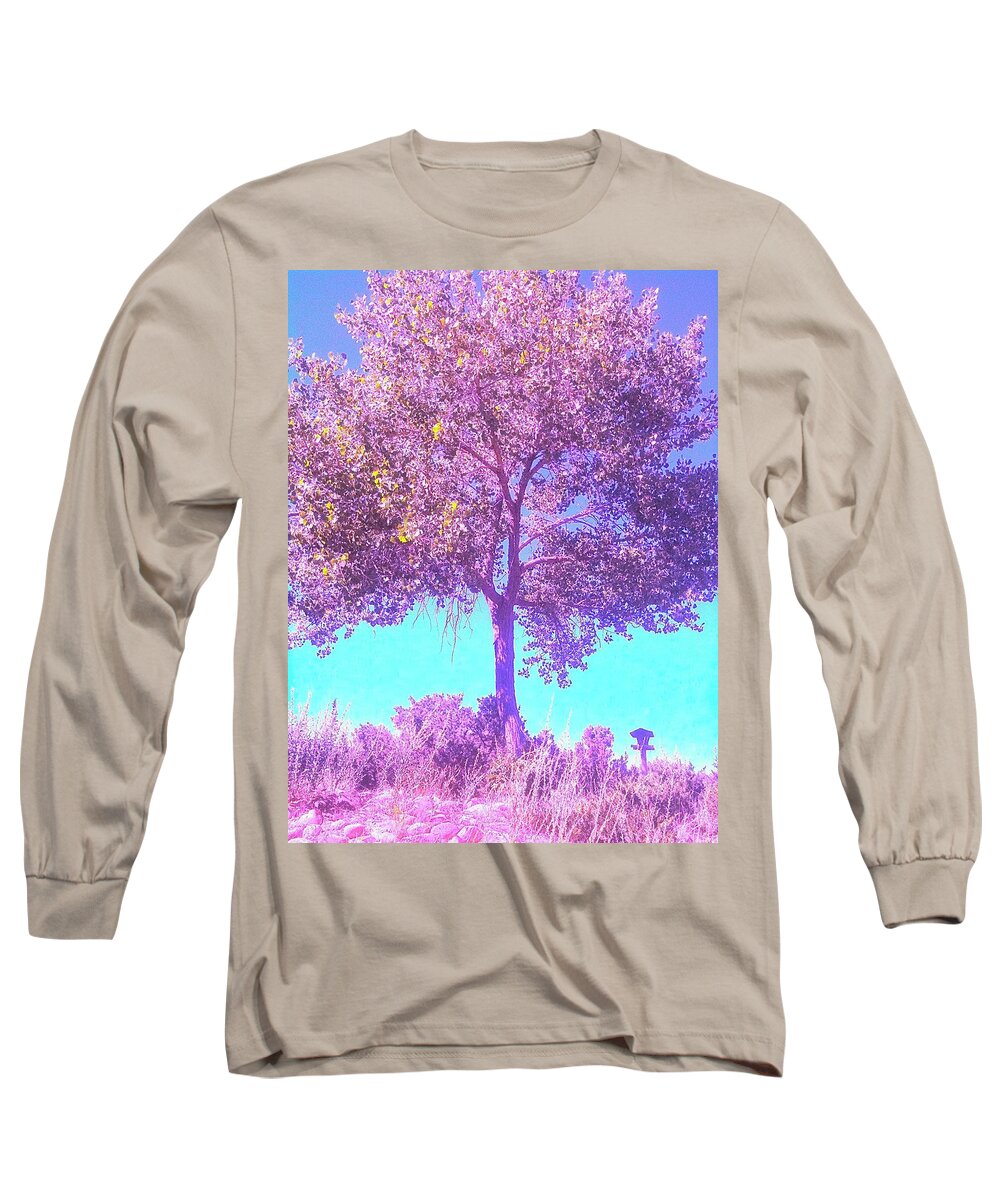 Tree Long Sleeve T-Shirt featuring the photograph Santa Fe Tree 5 by Marty Klar