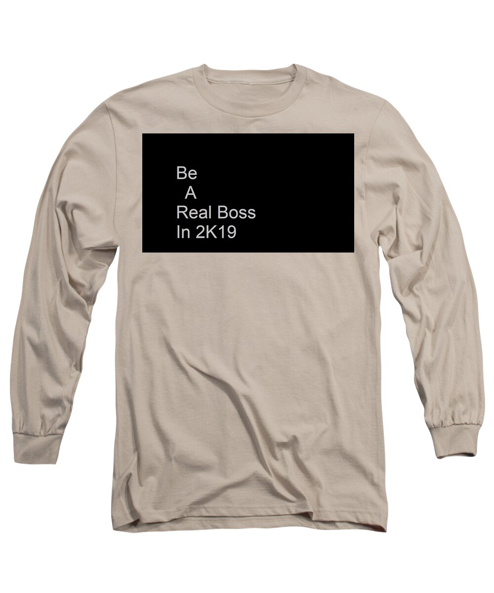 Leadership Long Sleeve T-Shirt featuring the digital art Short and sweet, by Aaron Martens