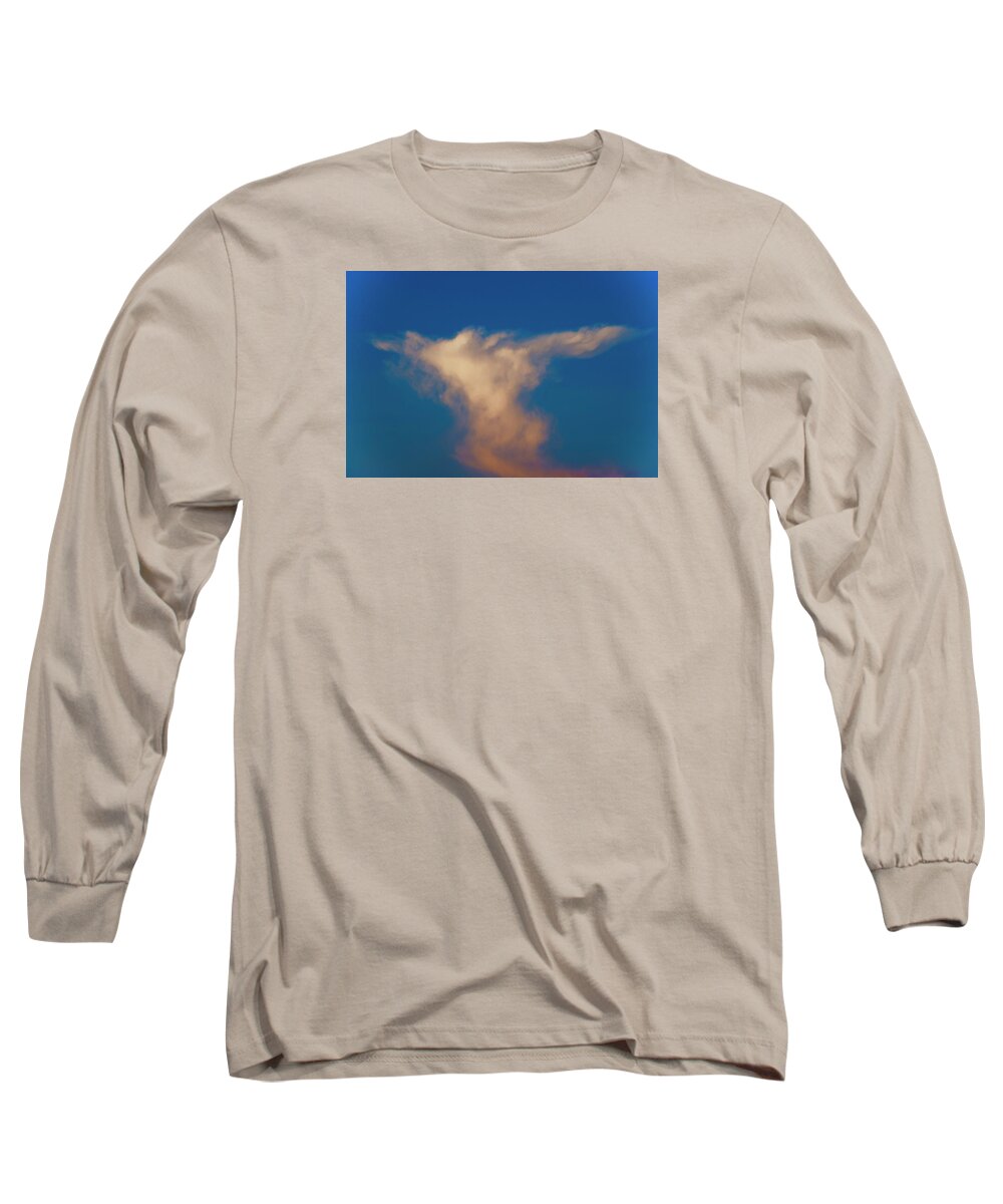 Cloud Long Sleeve T-Shirt featuring the photograph Sky Angel by Debra Grace Addison