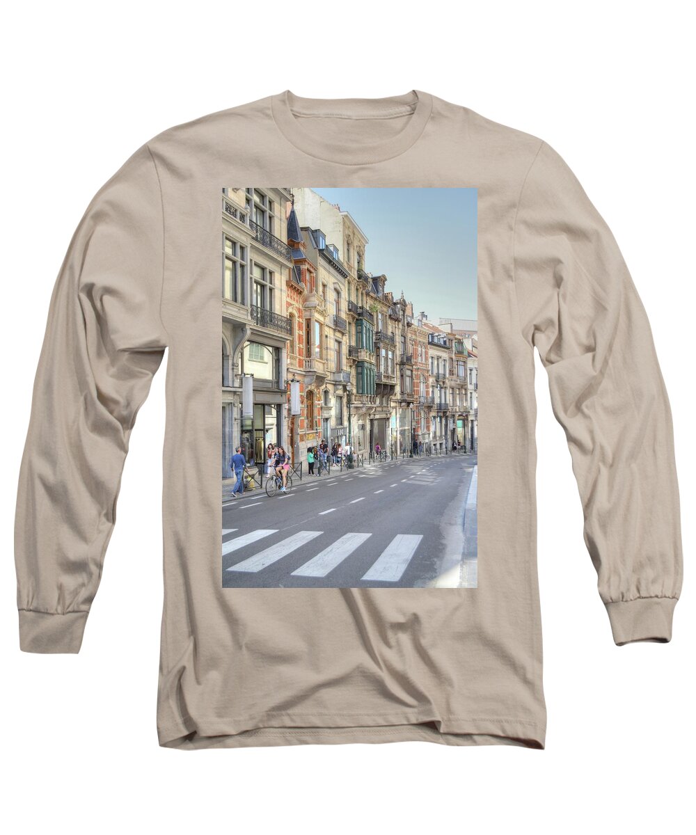 Basel Long Sleeve T-Shirt featuring the photograph Streets of Basel by Bill Hamilton
