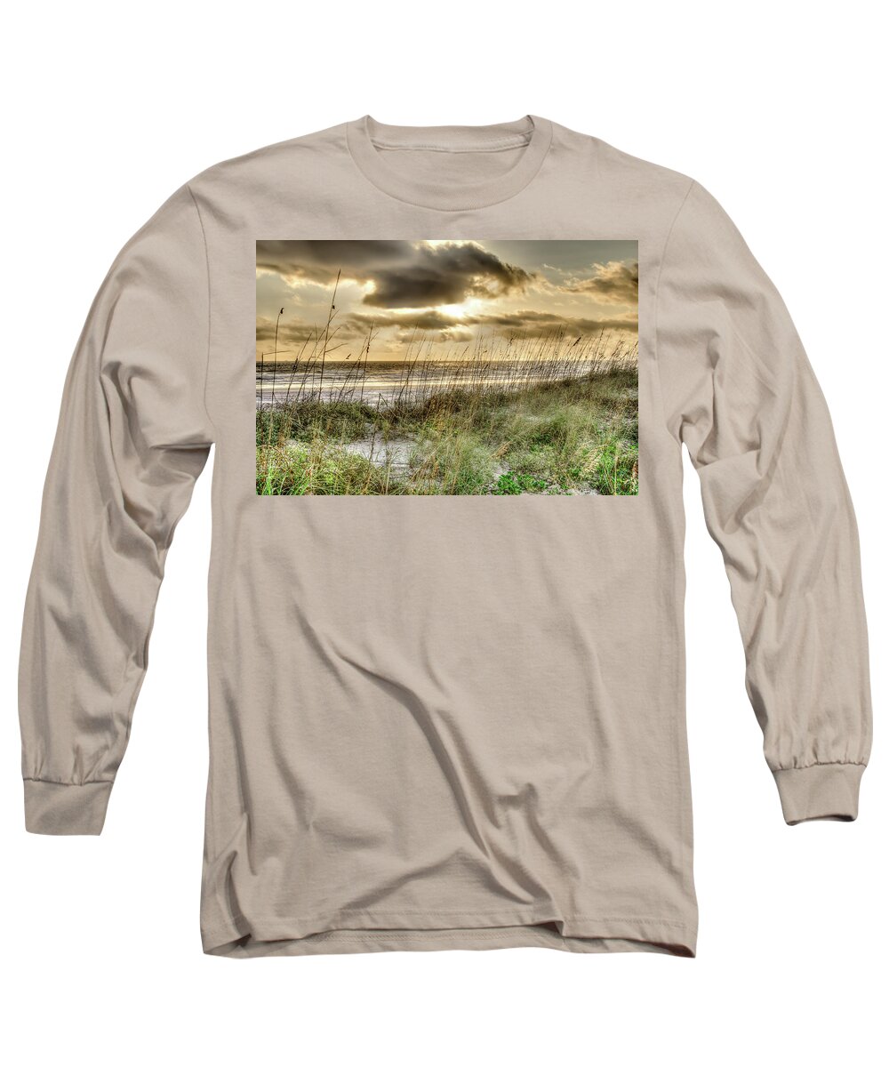 St Augustine Long Sleeve T-Shirt featuring the photograph Sunrise Sea Oats by Joseph Desiderio