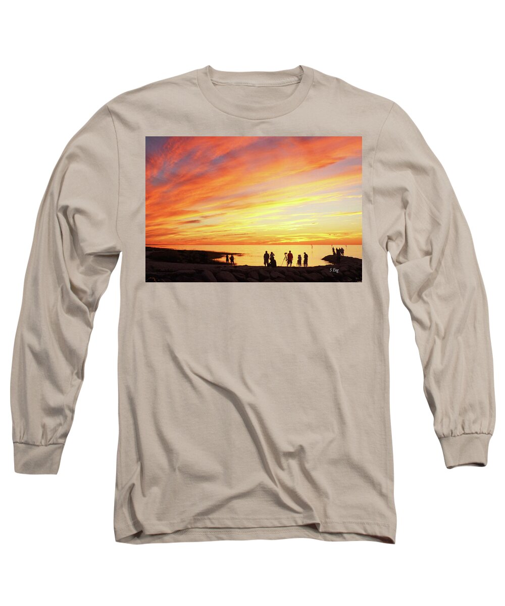 Landscape Long Sleeve T-Shirt featuring the photograph Sunset Celebration 300 by Sharon Williams Eng