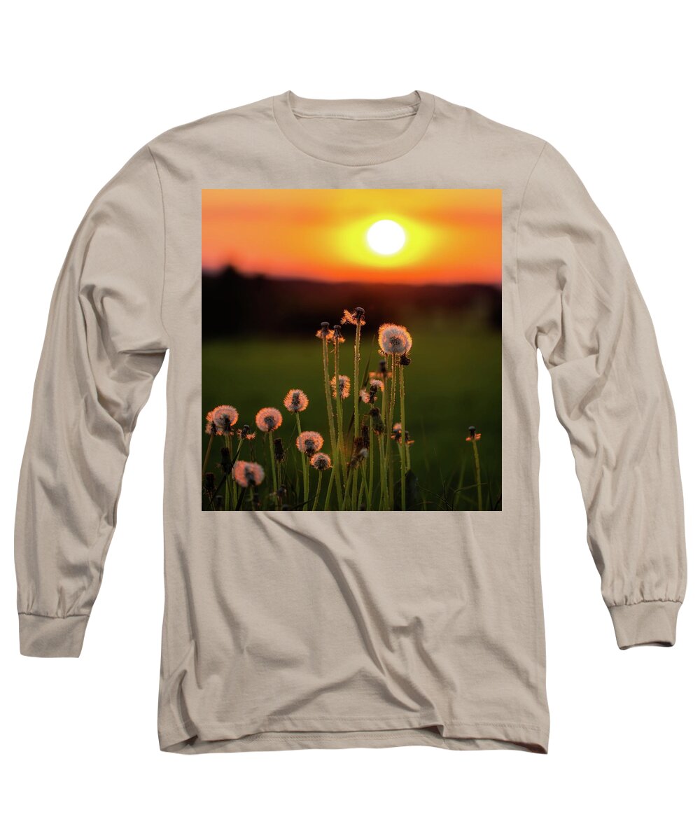 Sunset Long Sleeve T-Shirt featuring the photograph The eye of an sunset by Rose-Marie Karlsen