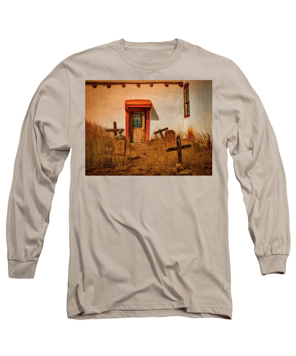 Canoncito Church Long Sleeve T-Shirt featuring the photograph The Forgotten by Paul Wear