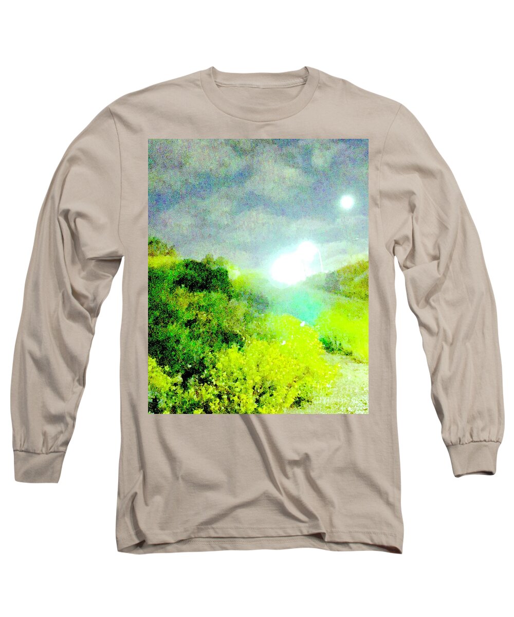  Long Sleeve T-Shirt featuring the painting Three Sisters by Judy Henninger