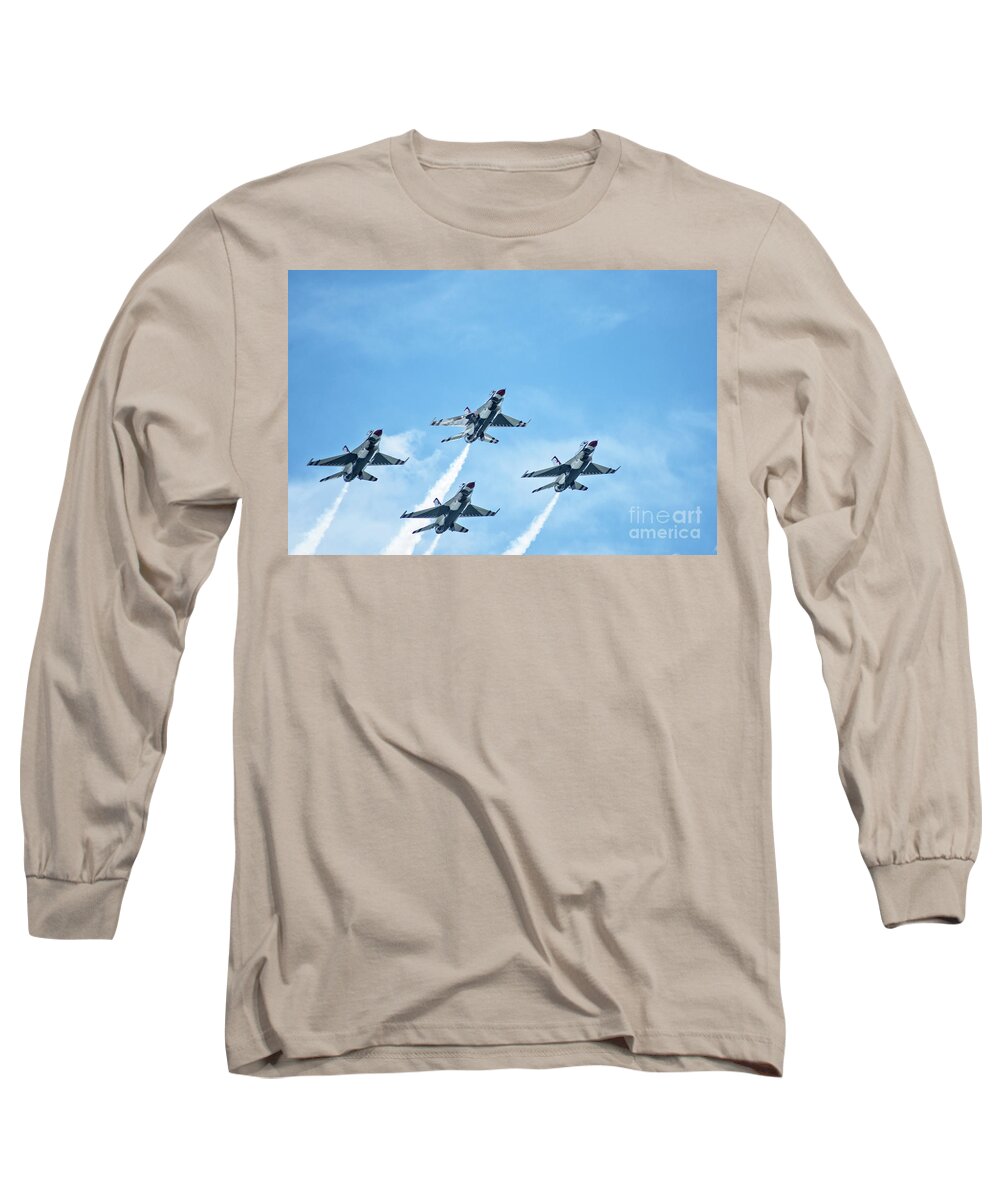 Air Long Sleeve T-Shirt featuring the photograph Thunderbirds No.1 by Scott Evers