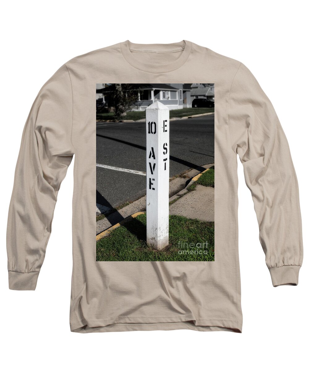 New Jersey Long Sleeve T-Shirt featuring the photograph 10th Ave and E Street by Jerry Fornarotto