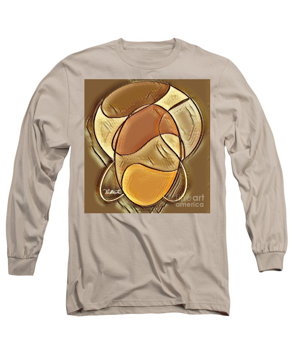 Afro Long Sleeve T-Shirt featuring the digital art Dont Touch My Fro #3 by D Powell-Smith