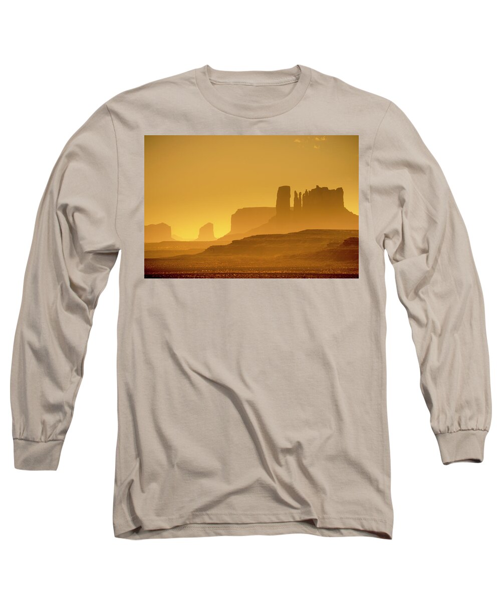 Absence Long Sleeve T-Shirt featuring the photograph Monument Valley #1 by Alan Copson