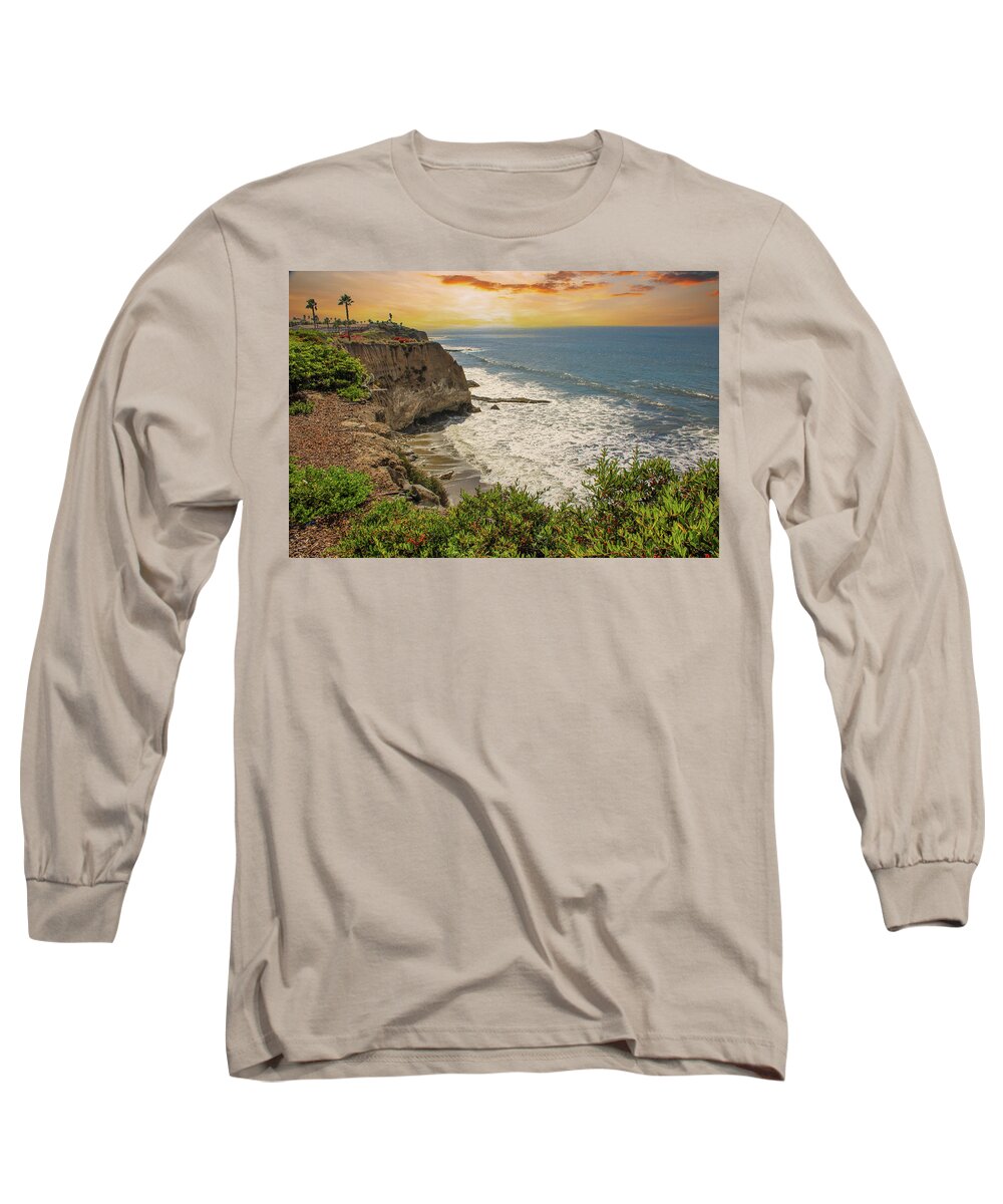 Sea Long Sleeve T-Shirt featuring the photograph A Sunset Over Pismo Beach by Marcus Jones