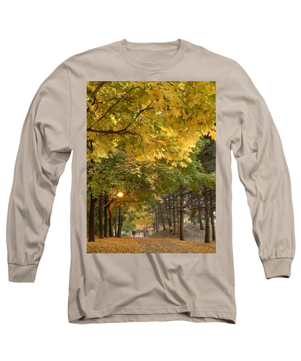 Landscape Long Sleeve T-Shirt featuring the photograph After the sunset by Francine Rondeau