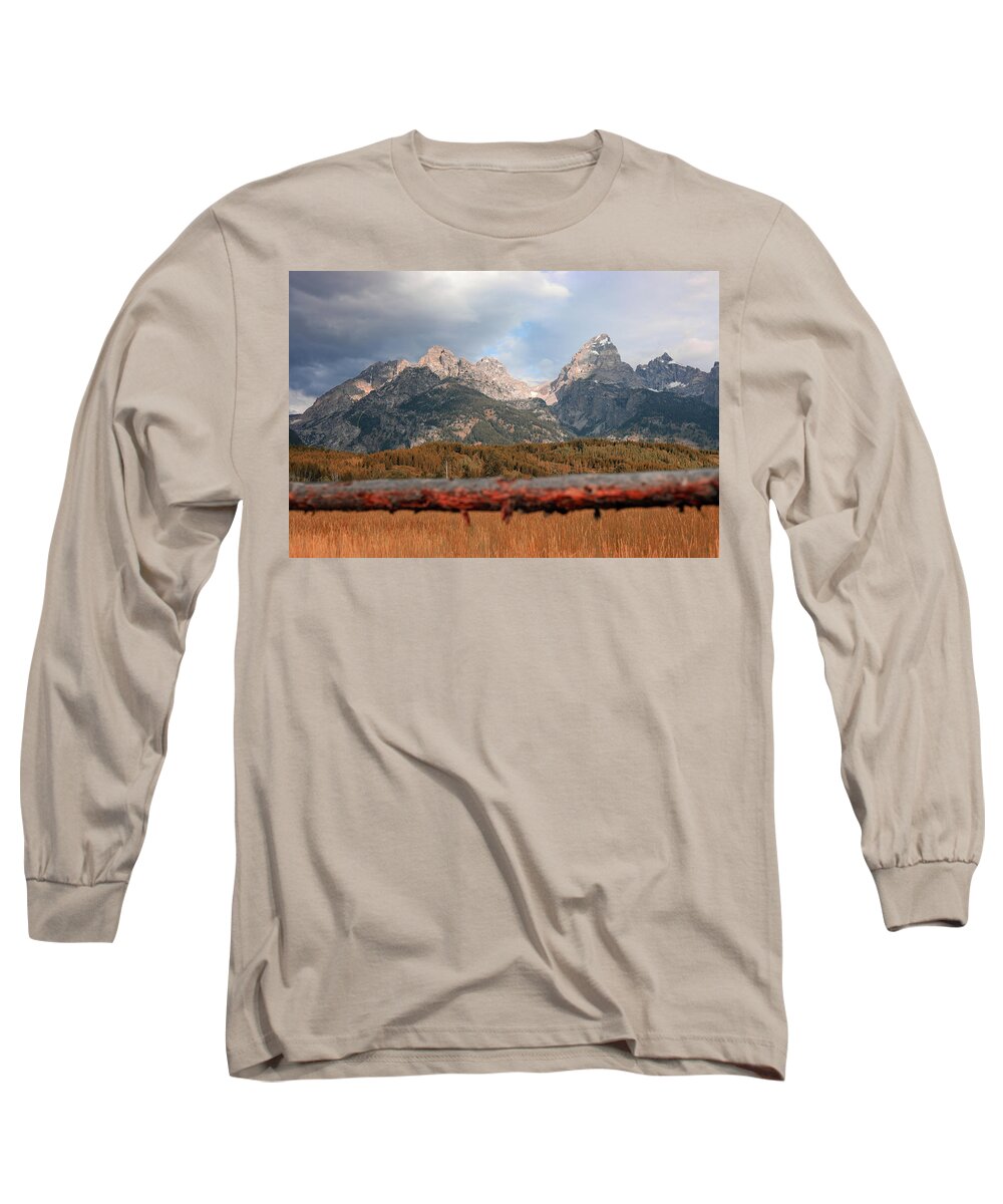 Mountain Long Sleeve T-Shirt featuring the photograph Another day in the Tetons by Go and Flow Photos