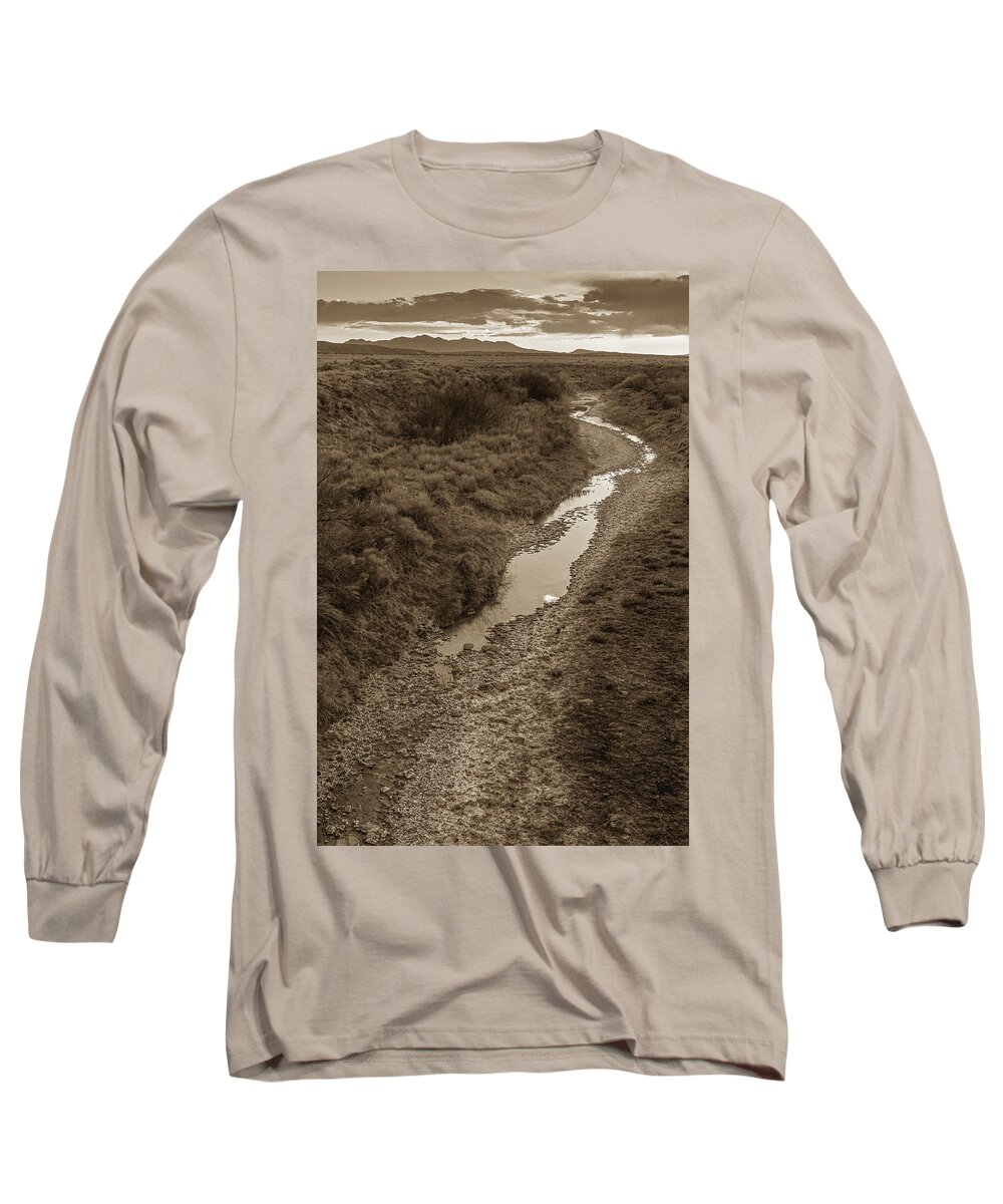 New Mexico Long Sleeve T-Shirt featuring the photograph Arroyo by Maresa Pryor-Luzier
