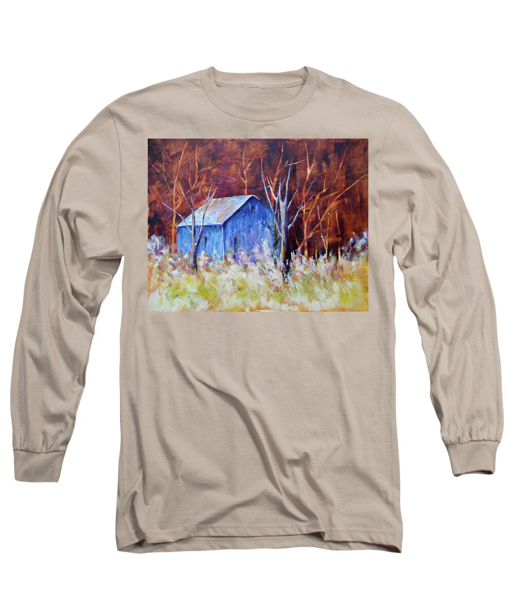 Landscapes Long Sleeve T-Shirt featuring the painting Autumn Surprise by Lee Beuther