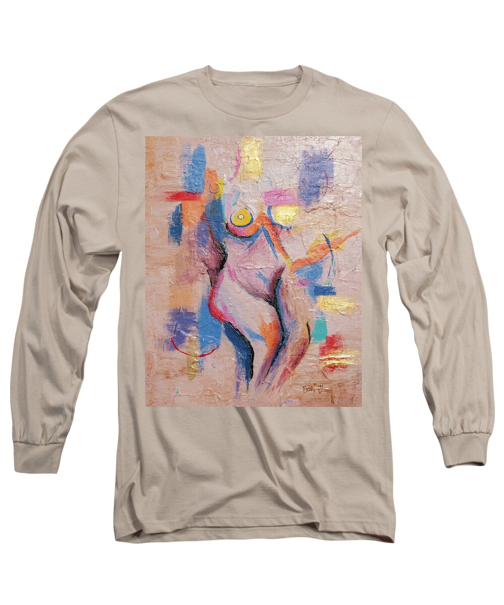 Woman Long Sleeve T-Shirt featuring the painting Beautiful Vessel by Bonny Puckett