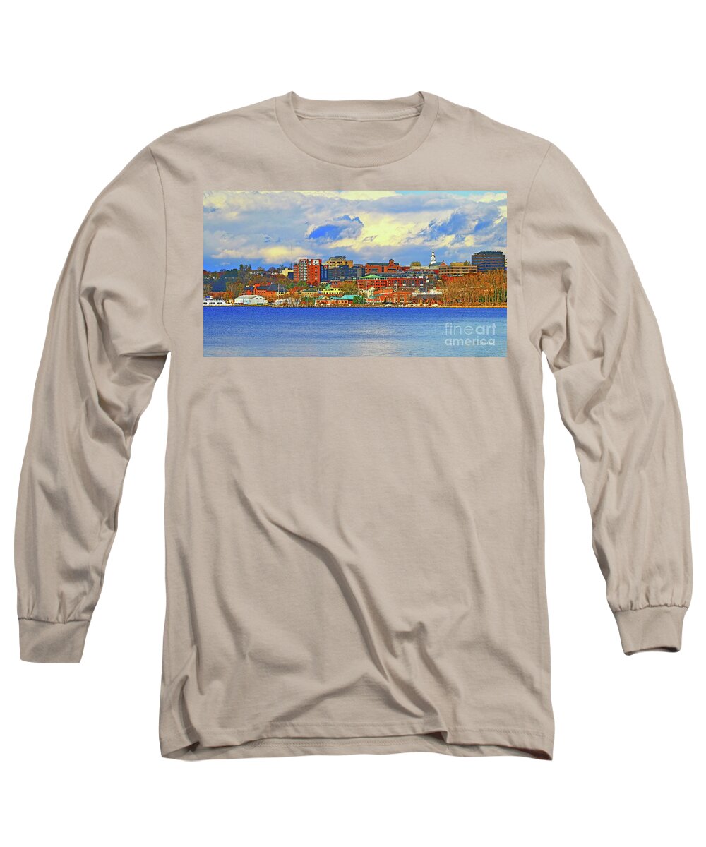 Vermont Long Sleeve T-Shirt featuring the photograph Burlington Vermont Lakefront by Deborah Benoit