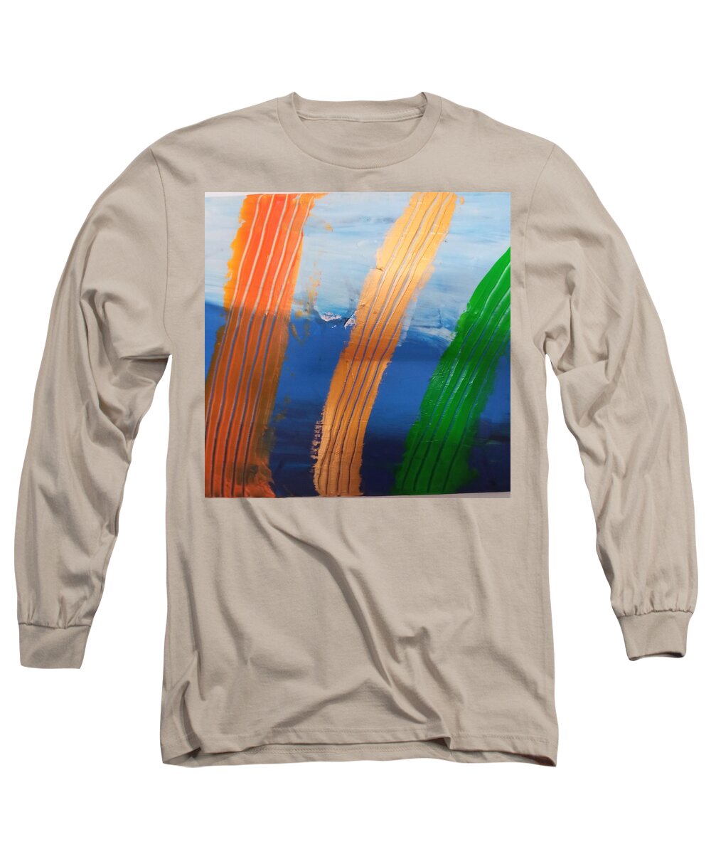  Long Sleeve T-Shirt featuring the painting Caos 65 open artwork by Giuseppe Monti