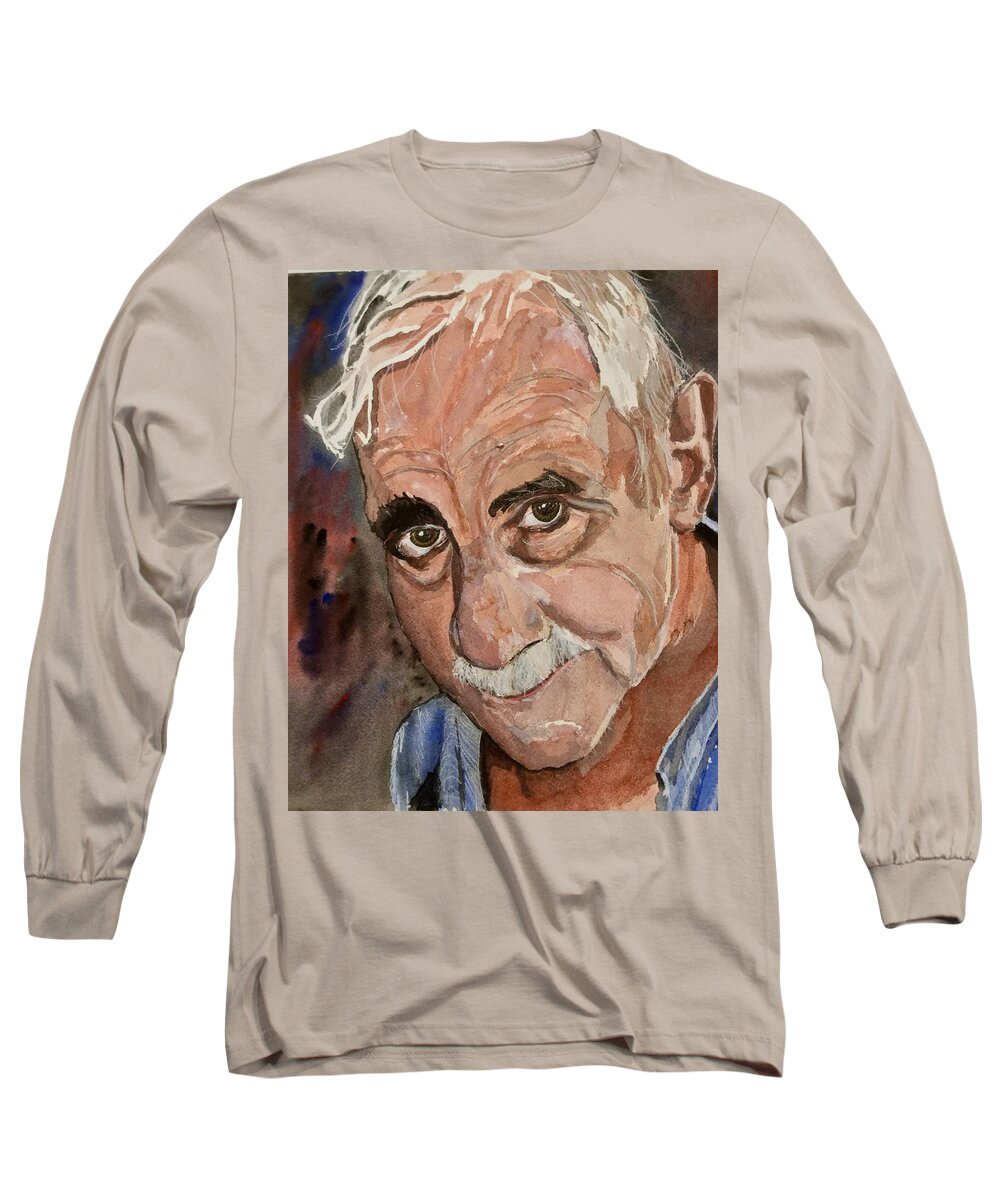 Eyes Long Sleeve T-Shirt featuring the painting Caring Eyes by Bryan Brouwer