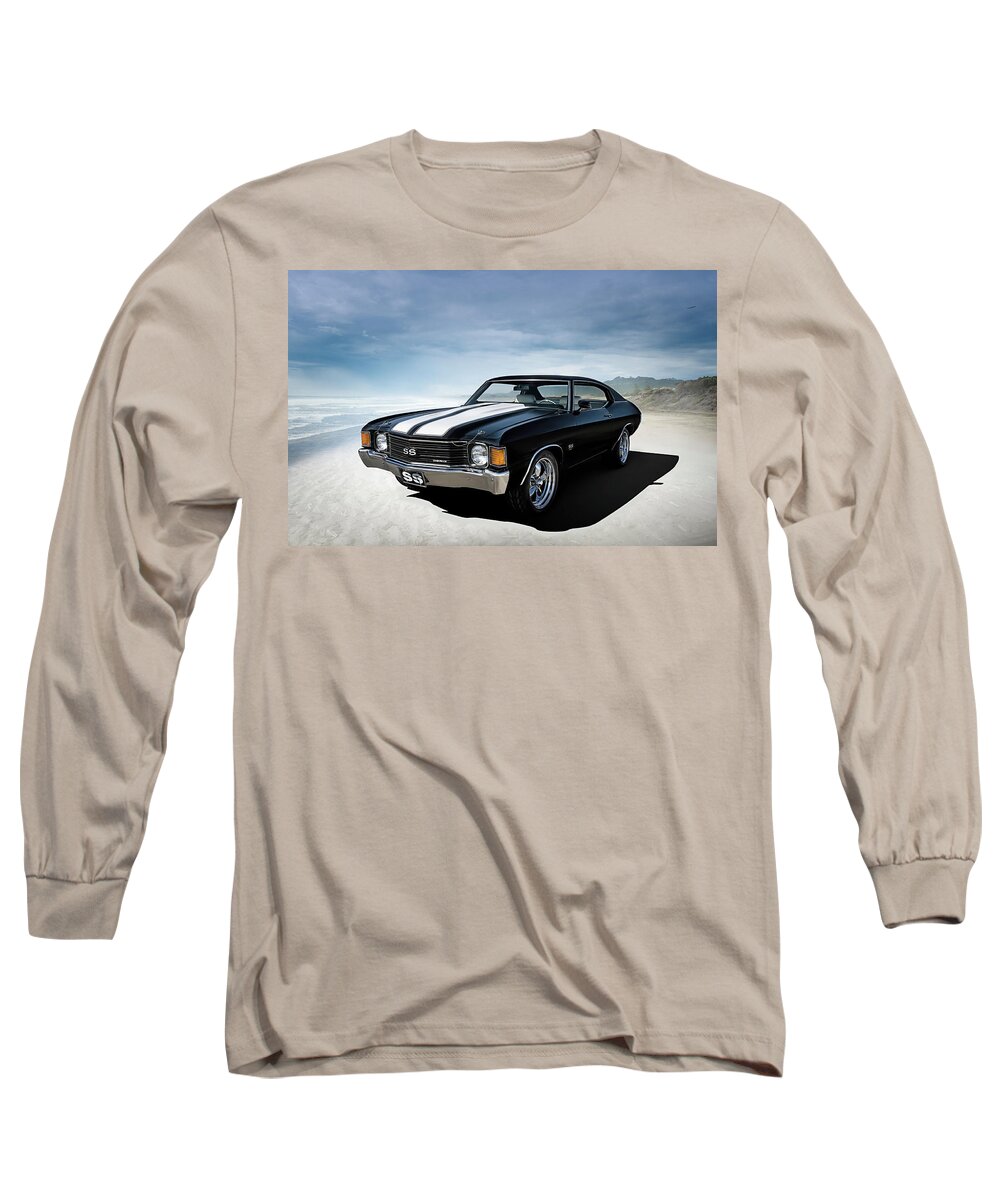 Classic Long Sleeve T-Shirt featuring the digital art Chevelle SS by Douglas Pittman