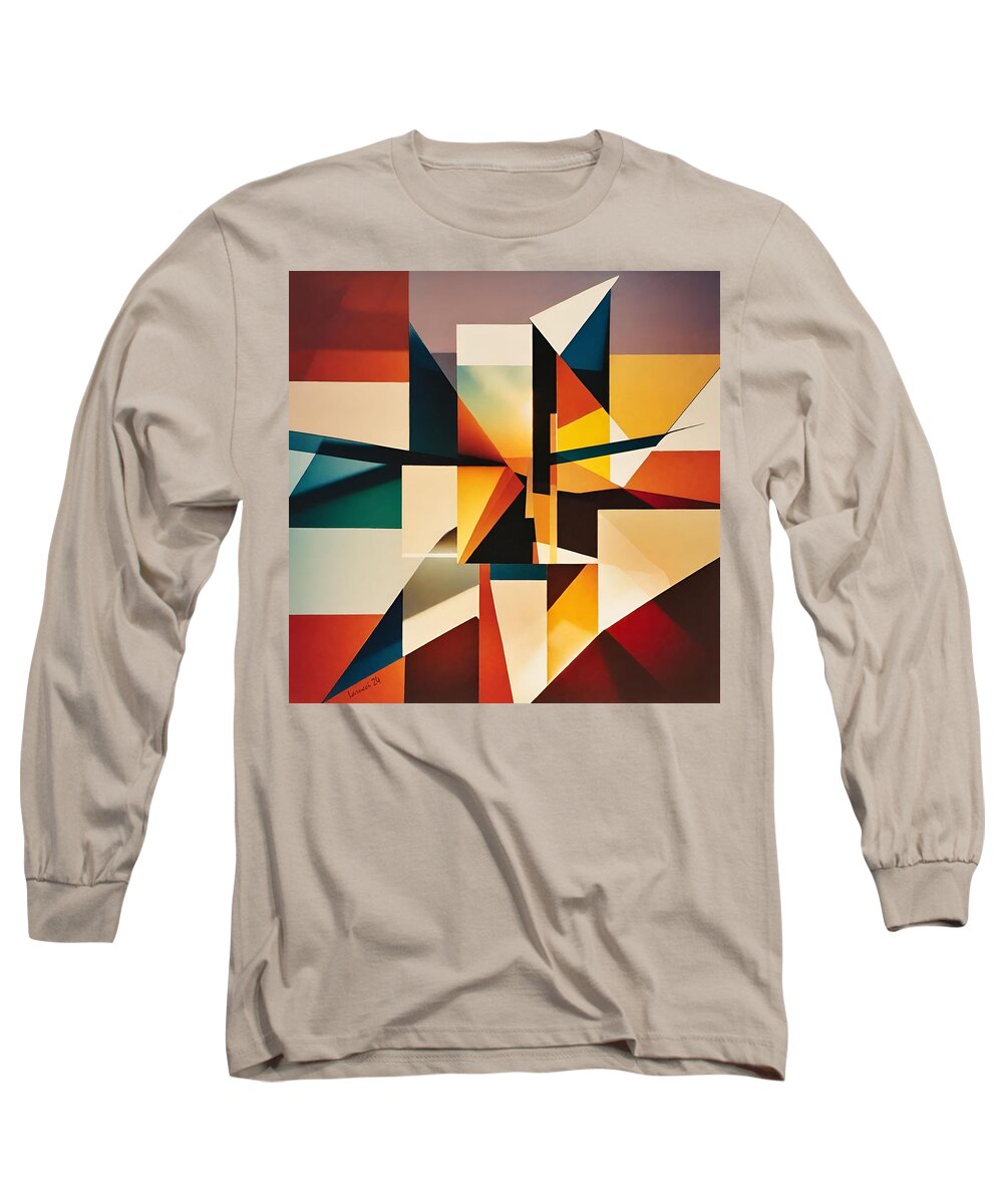 Art Long Sleeve T-Shirt featuring the digital art Cube - No.11 by Fred Larucci