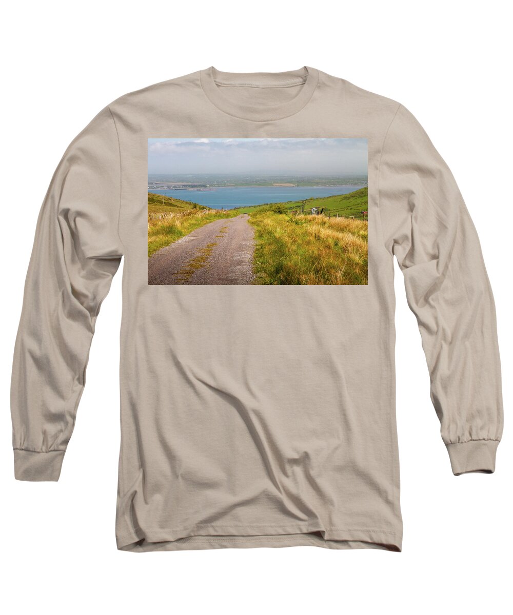 Hill Long Sleeve T-Shirt featuring the photograph Down to Tralee Bay by Mark Callanan