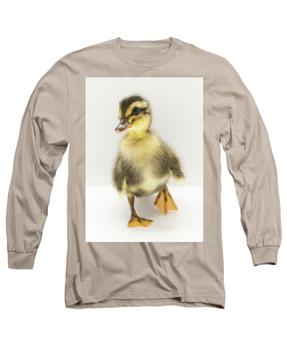 Ducks Long Sleeve T-Shirt featuring the photograph Duckie 2 by Cheryl McClure