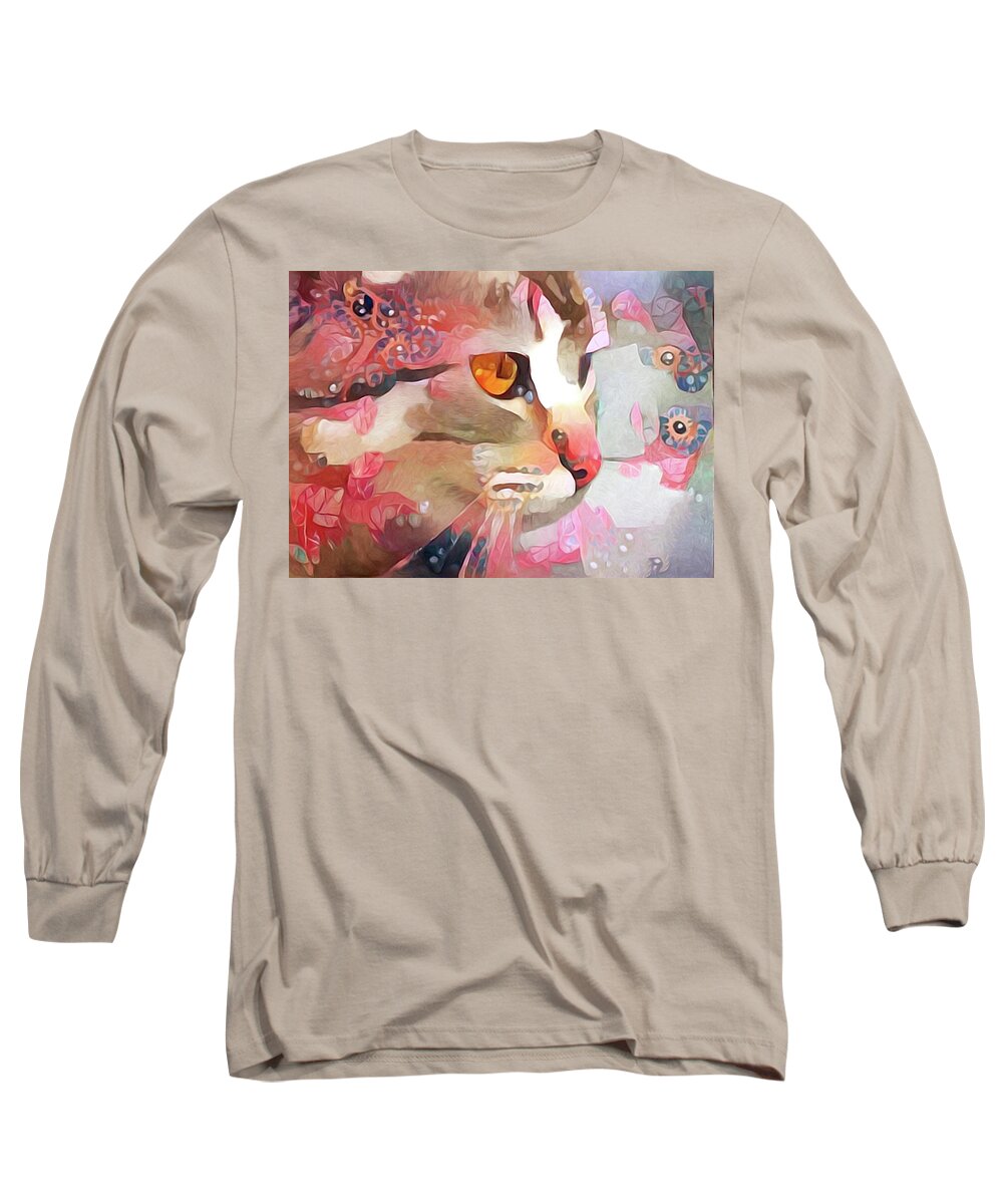 Electra Long Sleeve T-Shirt featuring the pastel Electra by Susan Maxwell Schmidt