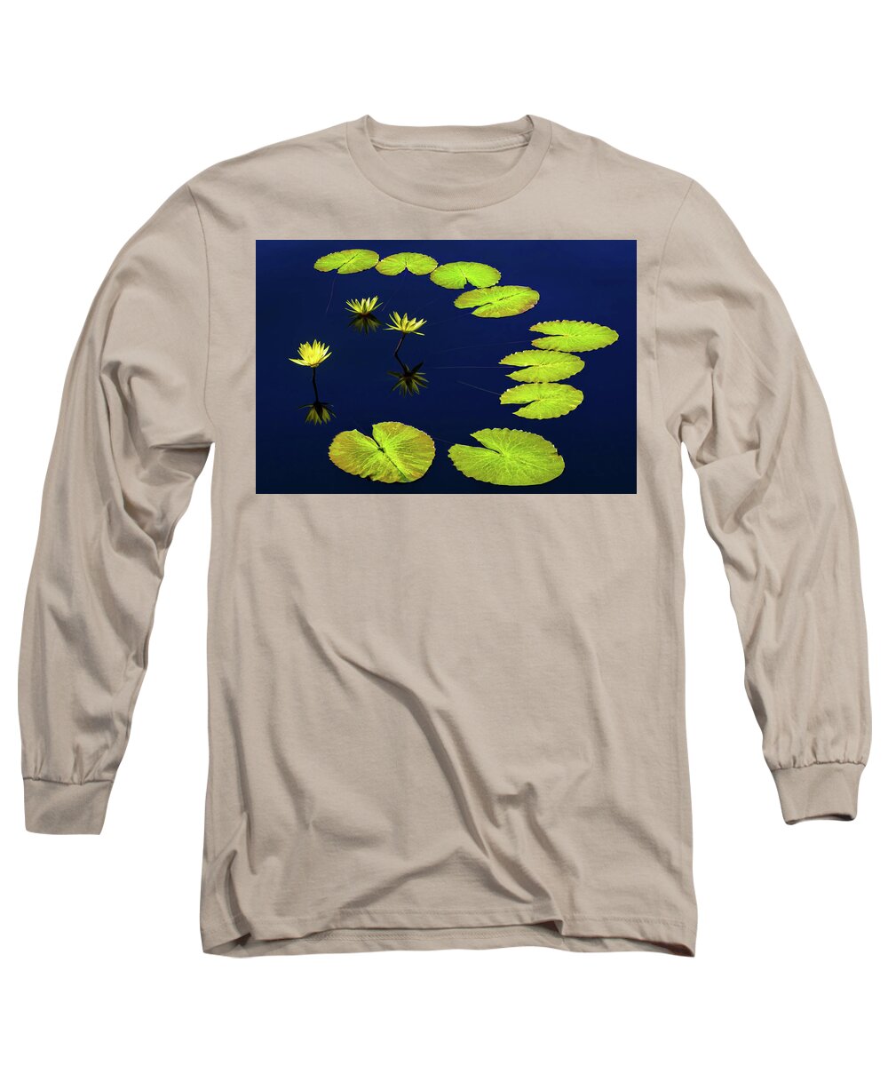 Water Lilies Long Sleeve T-Shirt featuring the photograph Family Ties by Elvira Peretsman