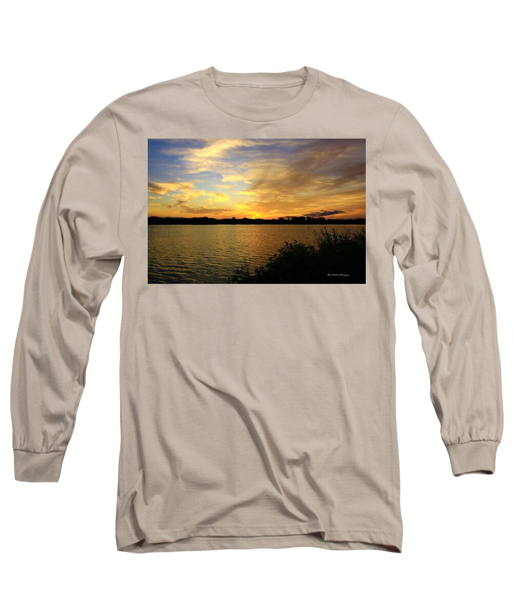 Sunset Long Sleeve T-Shirt featuring the photograph Golden Sunset by Mary Walchuck