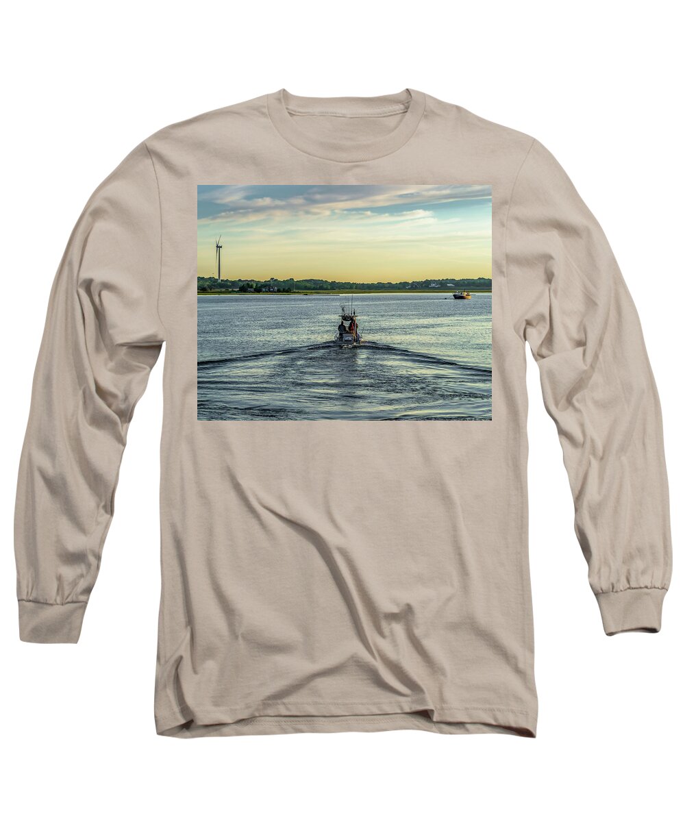 Fishing Long Sleeve T-Shirt featuring the photograph Heading Out by William Bretton