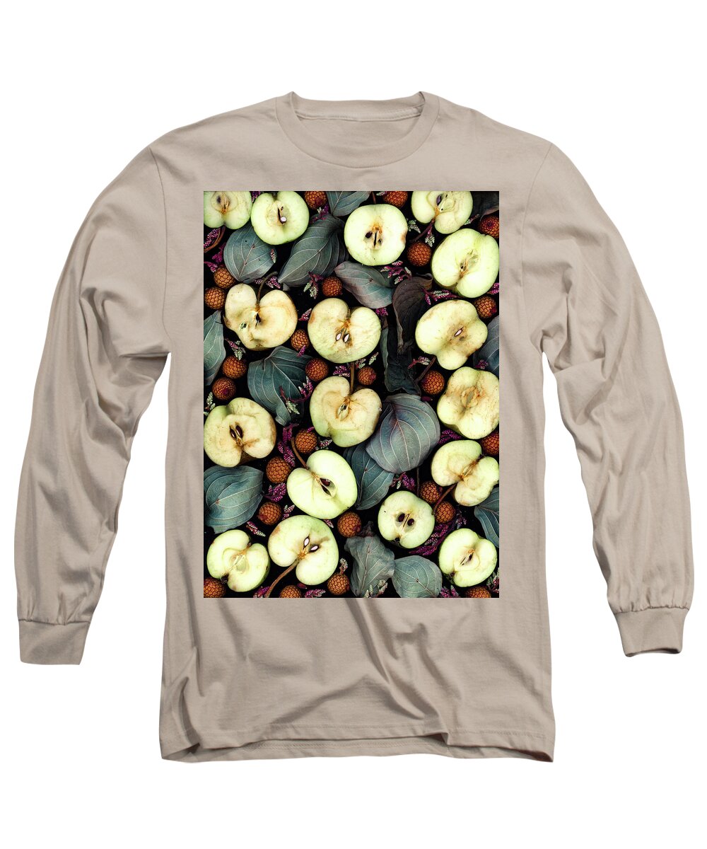 Heirloom Apples Long Sleeve T-Shirt featuring the photograph Heirloom Apples by Sarah Phillips