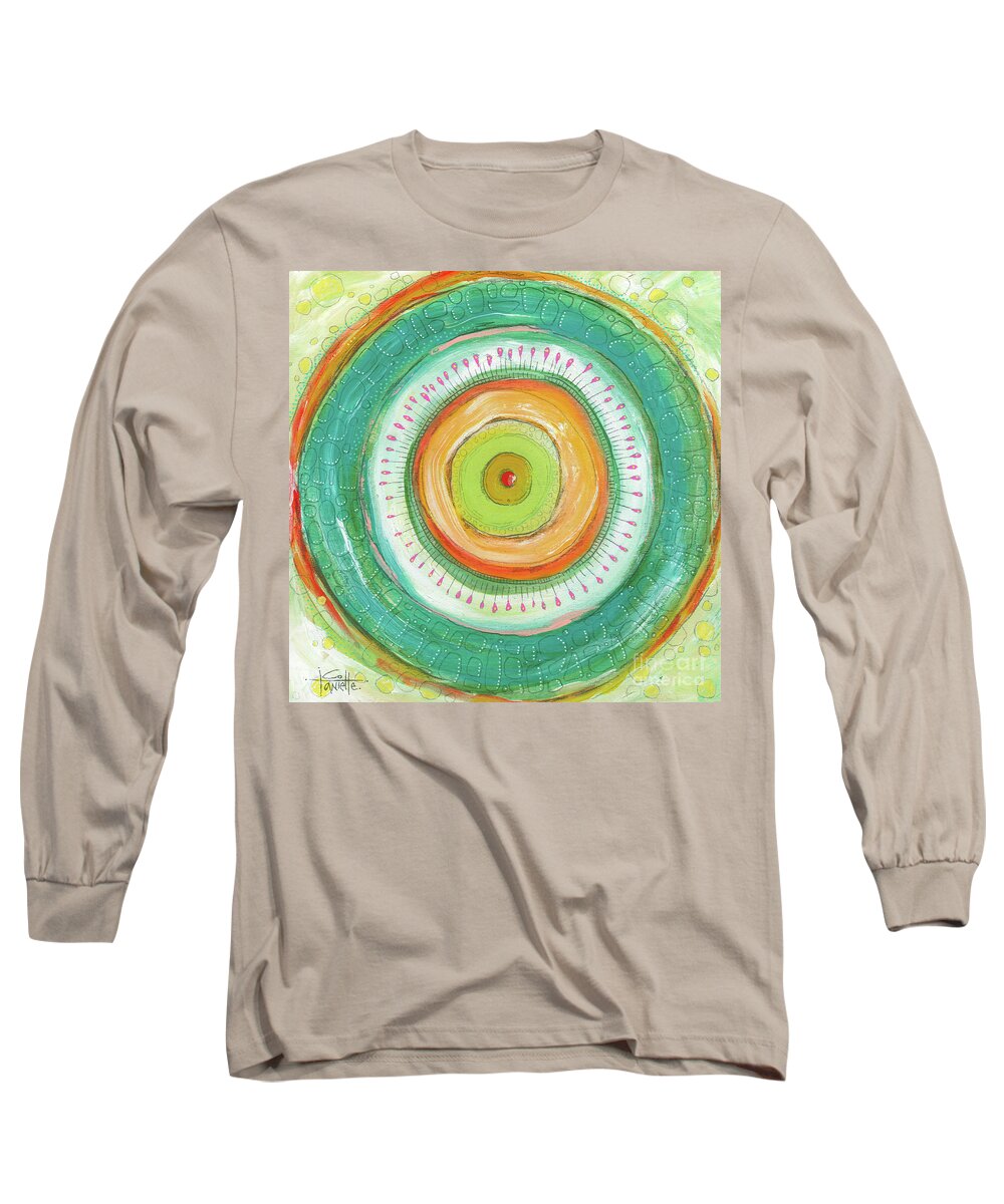 Courageous Long Sleeve T-Shirt featuring the painting I Am Courageous by Tanielle Childers