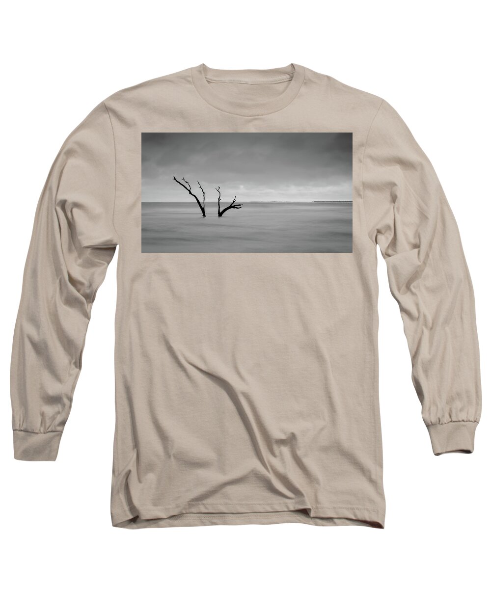 Folly Beach Long Sleeve T-Shirt featuring the photograph I'm Not Alone - Folly Beach SC by Donnie Whitaker