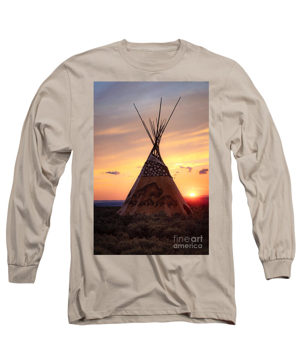  Long Sleeve T-Shirt featuring the photograph Land of Enchantment Sunset by Elijah Rael