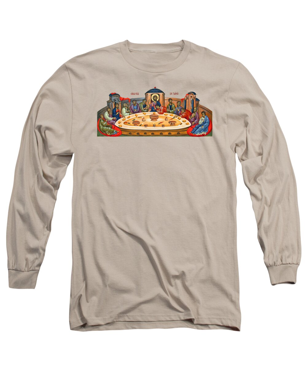 Last Supper Long Sleeve T-Shirt featuring the photograph Last Supper in Orange by Munir Alawi