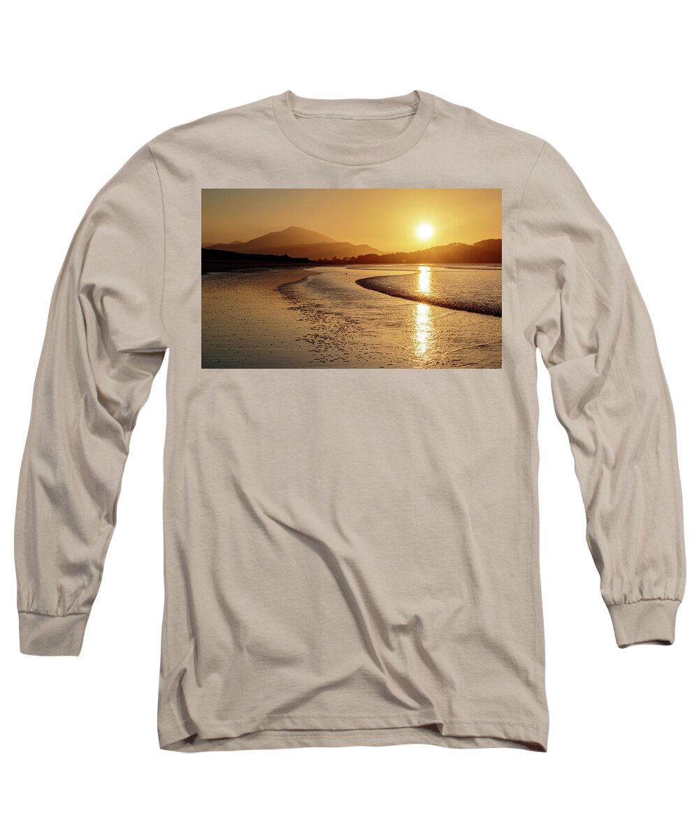 Donegal Long Sleeve T-Shirt featuring the photograph Late Winter Sunset - Downings, Donegal by John Soffe