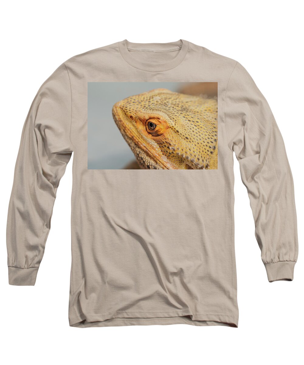 Lizard Long Sleeve T-Shirt featuring the photograph Lizard Eye by Gordon Sarti