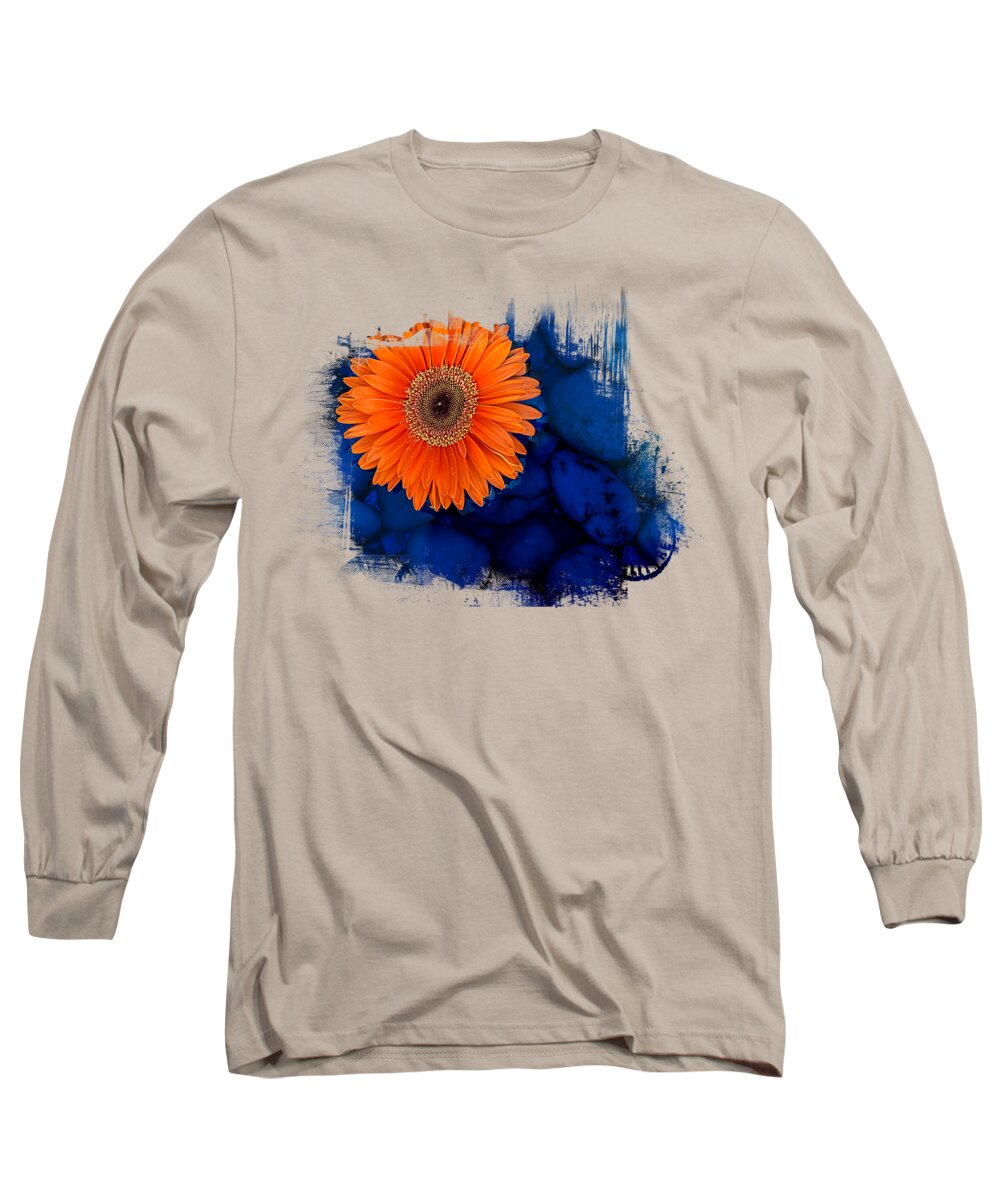 Daisy Long Sleeve T-Shirt featuring the photograph Magnificent Orange by Elisabeth Lucas