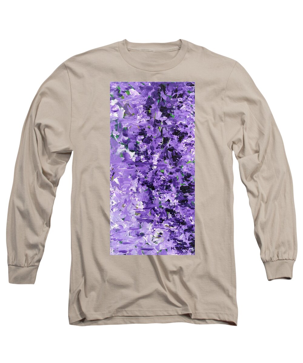 Mirage Long Sleeve T-Shirt featuring the painting Mirage #9 by Milly Tseng