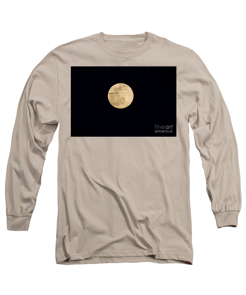 Moon Long Sleeve T-Shirt featuring the photograph Moon Flyby by Yvonne M Smith