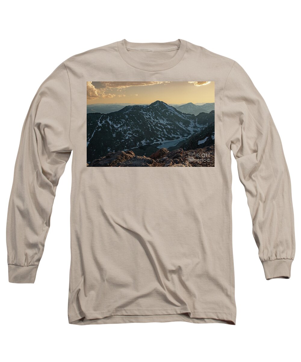 Alpine Tundra Long Sleeve T-Shirt featuring the photograph Mount Bierstadt, Colorado by Maresa Pryor-Luzier