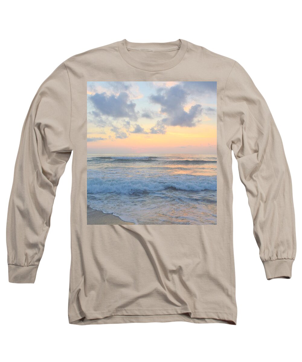 Obx Sunrise Long Sleeve T-Shirt featuring the photograph OBX sunrise 7/6 by Barbara Ann Bell