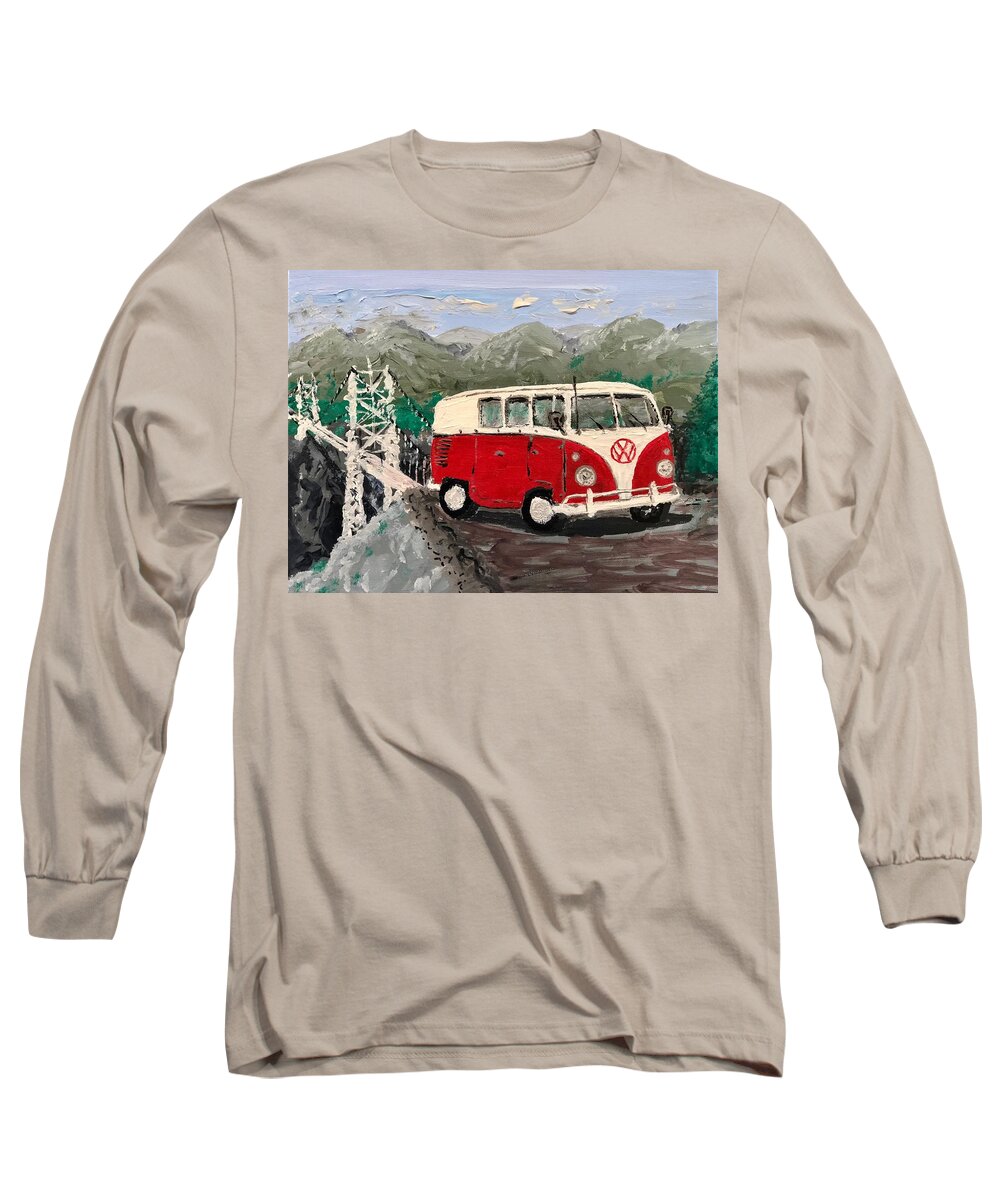 Vw Long Sleeve T-Shirt featuring the painting Pamcation by Bethany Beeler