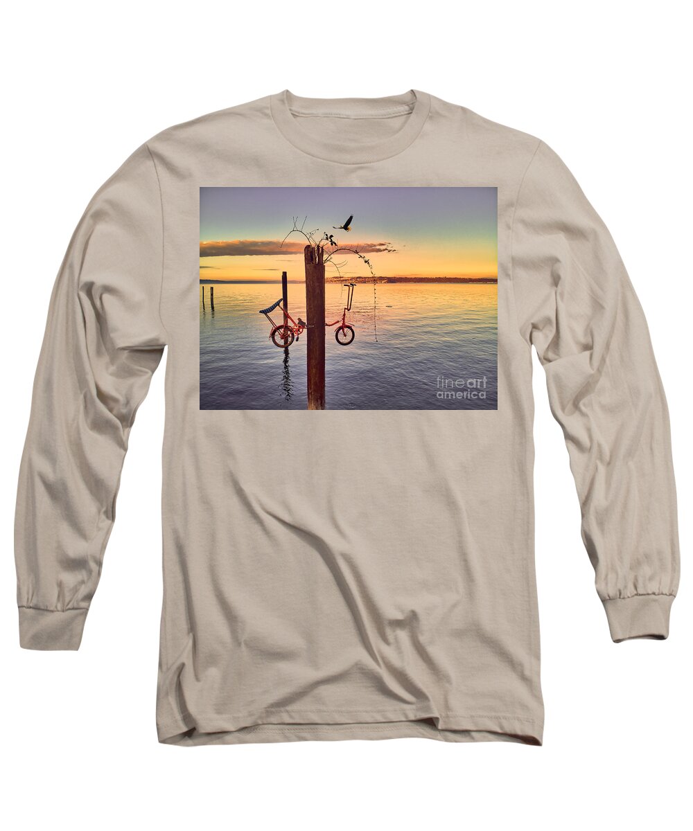 Bike Long Sleeve T-Shirt featuring the photograph Perfect Approach by Sal Ahmed