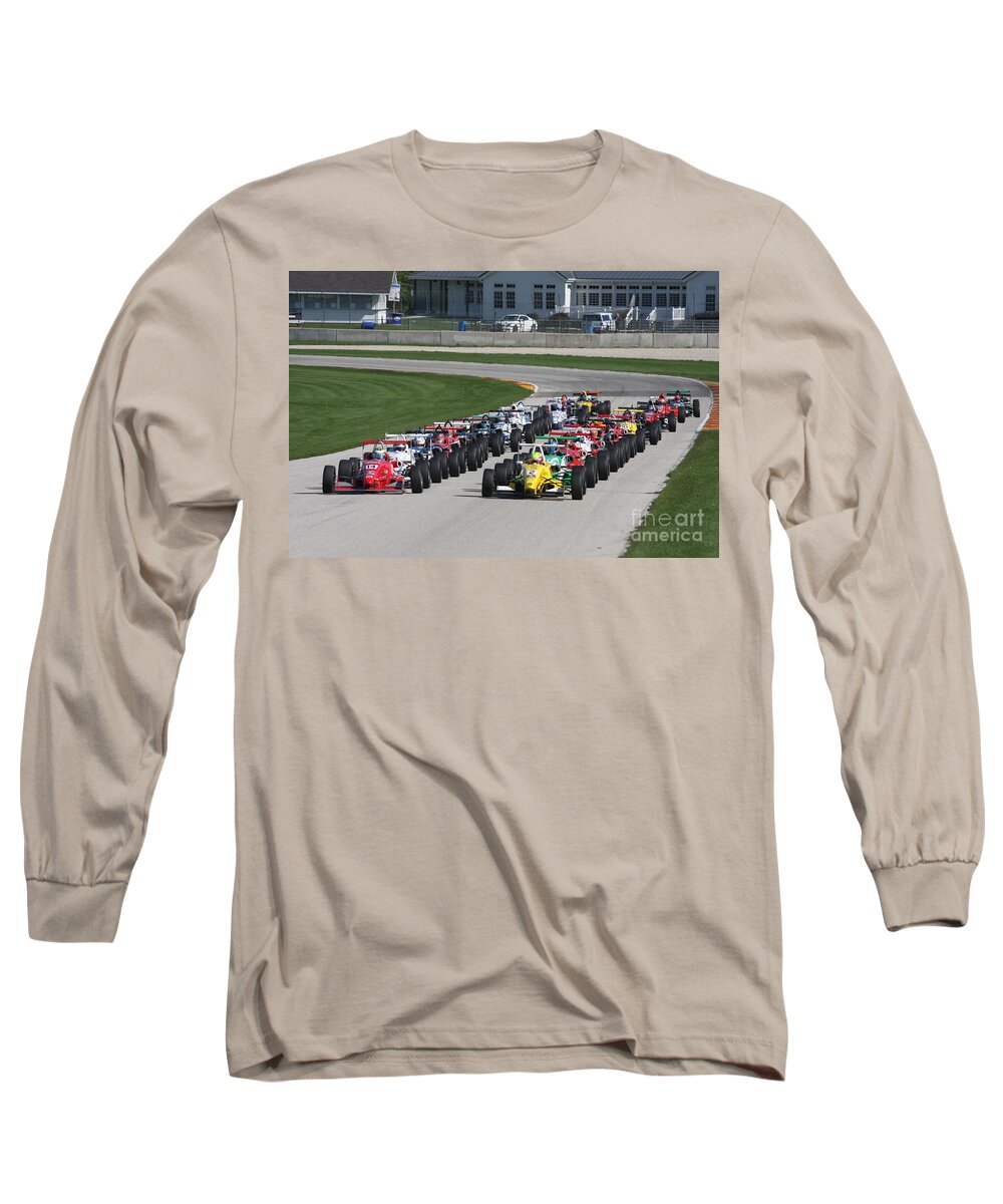 Usf 2000 Long Sleeve T-Shirt featuring the photograph Race Start USF 2000 by Pete Klinger