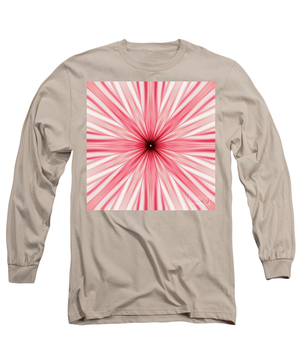 Red Long Sleeve T-Shirt featuring the painting Rushing Headlong Quadriptych 2 of 4 by Neece Campione